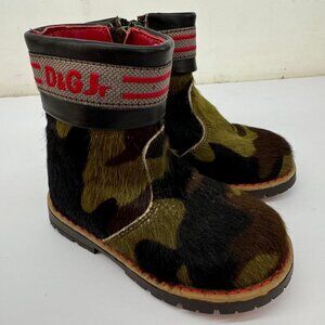 D & G Dolce & Gabbana Jungle Boot in Calf Hair